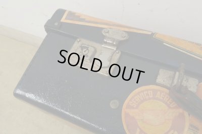 画像9: ヴィンテージ 古い三越のトランク ネイビー