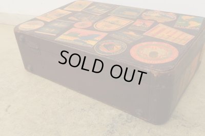 画像4: ヴィンテージ 古い三越のトランク ブラウン