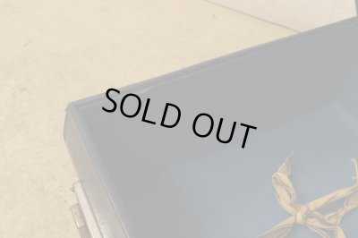 画像17: ヴィンテージ 古い三越のトランク ネイビー