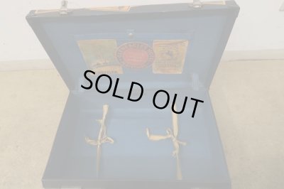 画像12: ヴィンテージ 古い三越のトランク ネイビー