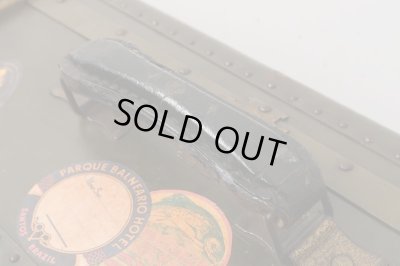 画像9: ヴィンテージ 古い三越のトランク 深緑