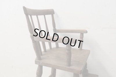 画像4: アンティーク ナラ材の子供椅子 チャイルドチェア