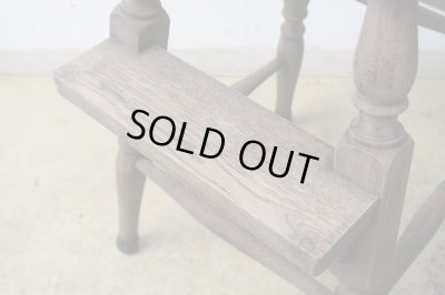 画像11: アンティーク ナラ材の子供椅子 チャイルドチェア