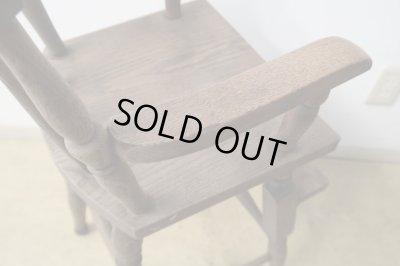 画像10: アンティーク ナラ材の子供椅子 チャイルドチェア