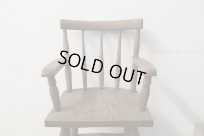 画像3: アンティーク ナラ材の子供椅子 チャイルドチェア