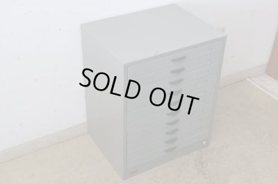 画像3: ヴィンテージ スチール製書類棚 A4小引出し