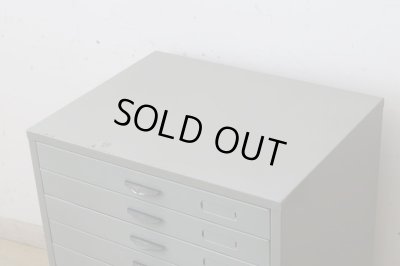 画像5: ヴィンテージ スチール製書類棚 A4小引出し