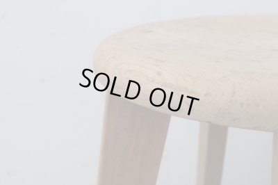 画像6: アンティーク 明るい木味の木製スツール 丸椅子