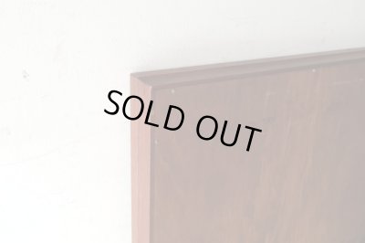 画像10: 北欧デザイン 古い チーク材フレームの壁掛けミラー 鏡