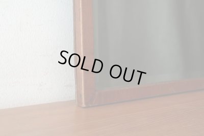 画像8: アンティーク 桜の突板フレームのミラー 鏡