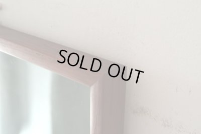 画像3: 北欧デザイン 古い チーク材フレームの壁掛けミラー 鏡