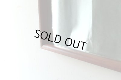 画像5: 北欧デザイン 古い チーク材フレームの壁掛けミラー 鏡