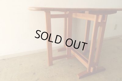 画像6: ヴィンテージ パイン材のバタフライテーブル