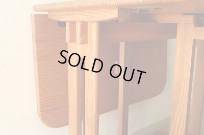 画像10: ヴィンテージ パイン材のバタフライテーブル