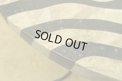 画像6: 古い ゼブラ柄のラウンドテーブル