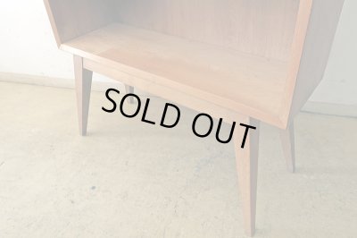 画像7: ヴィンテージ タモ材の収納棚 シェルフ