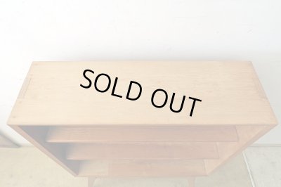 画像5: ヴィンテージ タモ材の収納棚 シェルフ