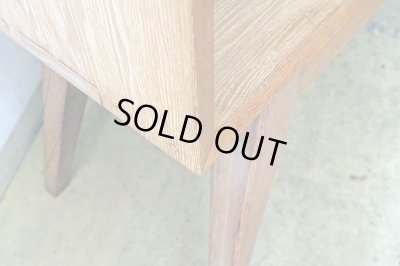 画像9: ヴィンテージ タモ材の収納棚 シェルフ