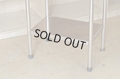 画像9: ヴィンテージ ステンレス製のサイドテーブル