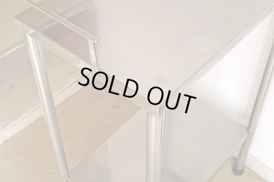 画像8: ヴィンテージ ステンレス製のサイドテーブル