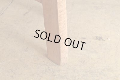 画像7: アンティーク 木製スツール 丸椅子