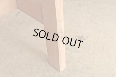 画像8: アンティーク 木製スツール 丸椅子