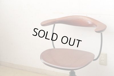 画像4: ヴィンテージ チーク材のアームチェア デスクチェア