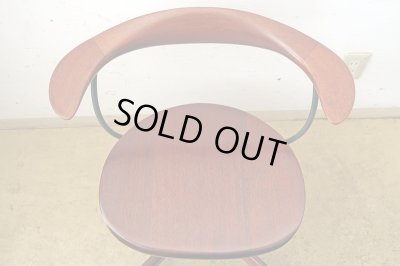 画像5: ヴィンテージ チーク材のアームチェア デスクチェア