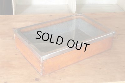 画像3: アンティーク 　駄菓子屋のショーケース ブリキ 木箱 