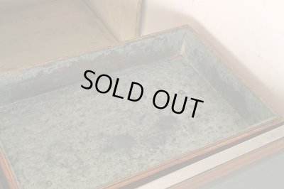 画像14: アンティーク 　駄菓子屋のショーケース ブリキ 木箱 