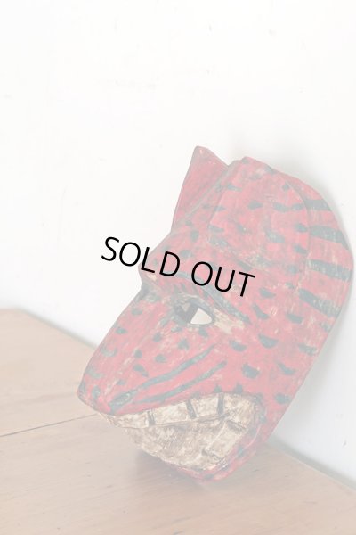 画像2: 民族美術 グアテマラ チチカステナンゴの木彫りマスク