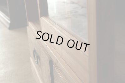 画像13: アンティーク 　木味良い ガラス戸棚 食器棚