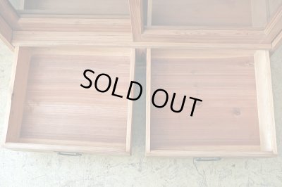 画像11: アンティーク 　木味良い ガラス戸棚 食器棚