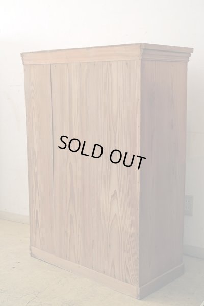 画像2: アンティーク 　木味良い ガラス戸棚 食器棚