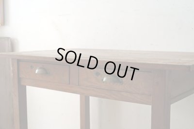 画像8: アンティーク 　木味良い 平机 デスク