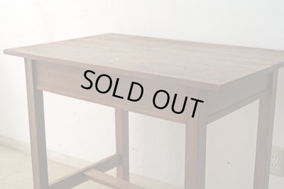 画像9: アンティーク 　木味良い 平机 デスク