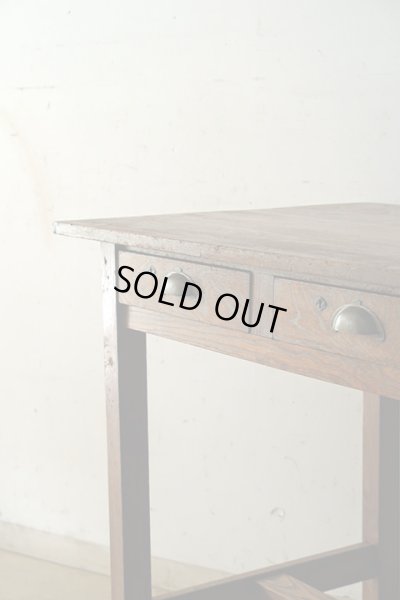 画像6: アンティーク 　木味良い 平机 デスク