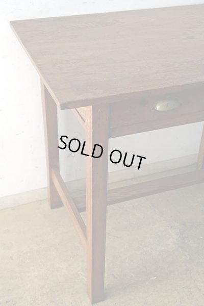 画像4: アンティーク 　木味良い 平机 デスク