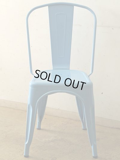 画像2: スタッキング メタルチェア ライトブルー