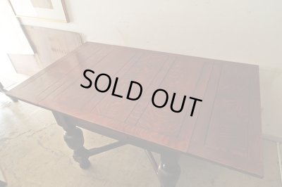 画像5: イギリス アンティーク 　オーク材のドローリーフテーブル 英国