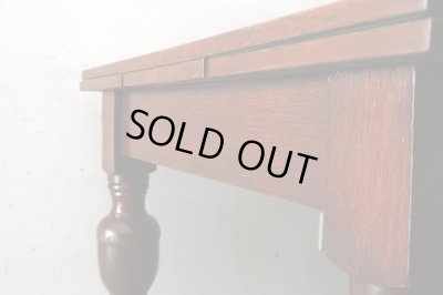 画像13: イギリス アンティーク 　オーク材のドローリーフテーブル 英国