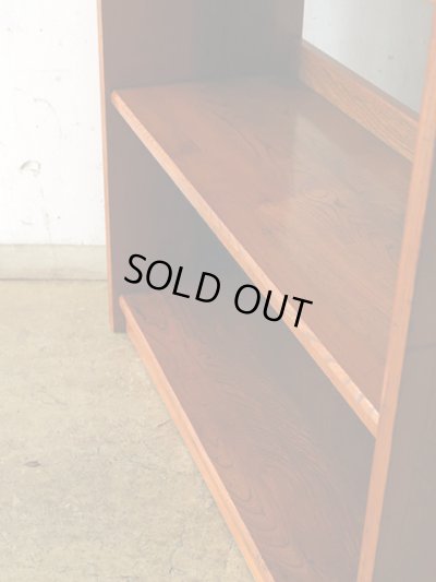 画像7: 古い 欅財の本棚 ブックシェルフ (1)