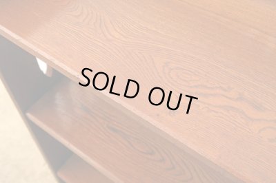 画像15: 古い 欅財の本棚 ブックシェルフ (2)