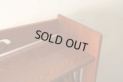 画像11: 古い 欅財の本棚 ブックシェルフ (1)