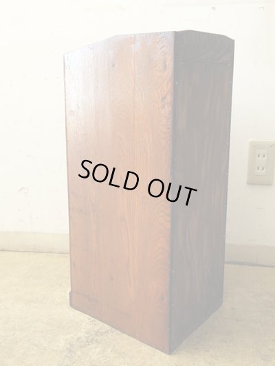 画像5: アンティーク 木味良い 引き出し付きカルテケース 書類棚 (3)