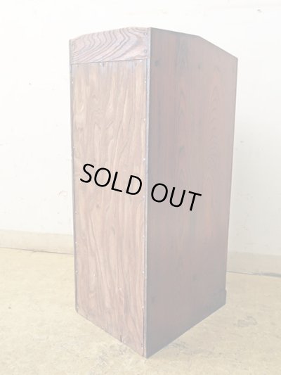 画像6: アンティーク 木味良い 引き出し付きカルテケース 書類棚 (3)