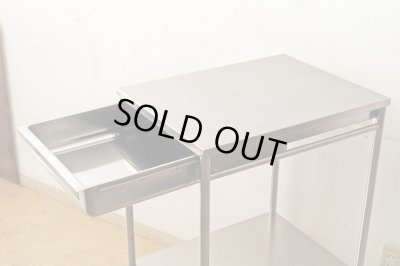 画像3: ヴィンテージ　引き出し付きステンレスワゴン