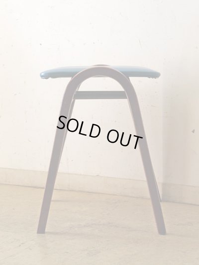 画像4: 秋田木工 スタッキングスツール 剣持勇 青