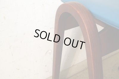 画像9: 秋田木工 スタッキングスツール 剣持勇 青