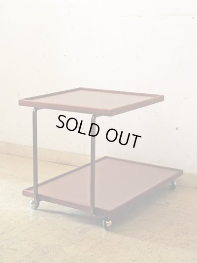 画像2: ヴィンテージ キャスター付きサイドテーブル ワゴン